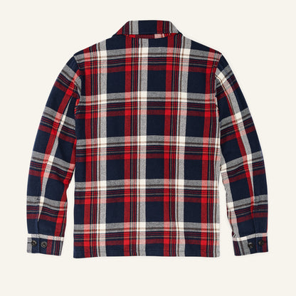 FILSON DEER ISLAND RANCH COAT - NAVY RED MULTI PLAID