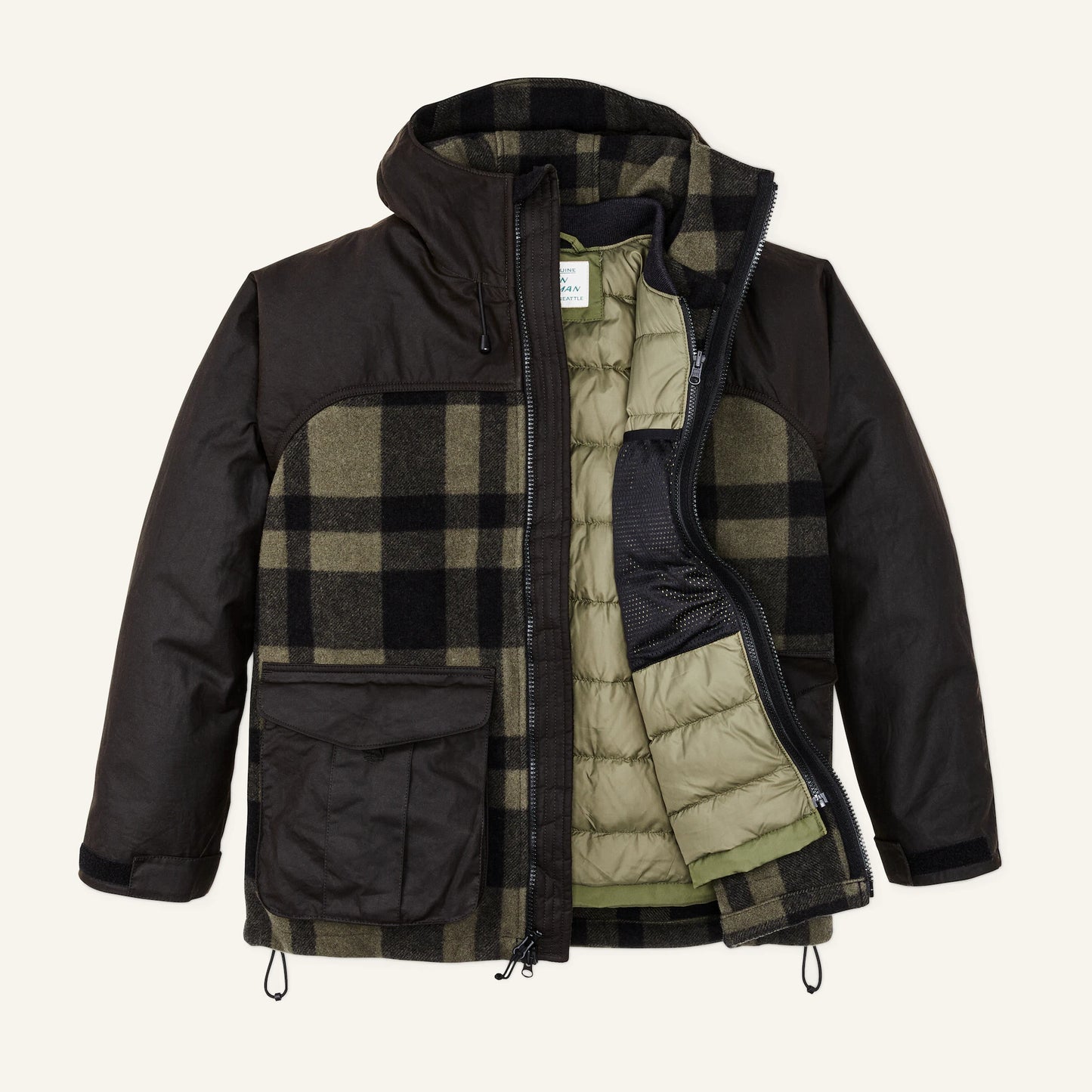 FILSON DOWN LINER JACKET - WINTER MOSS