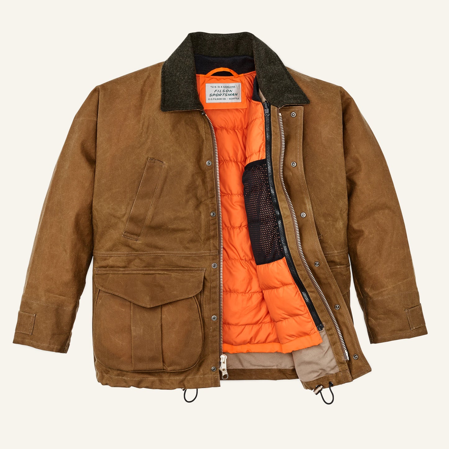 FILSON DOWN LINER JACKET - BLAZE ORANGE