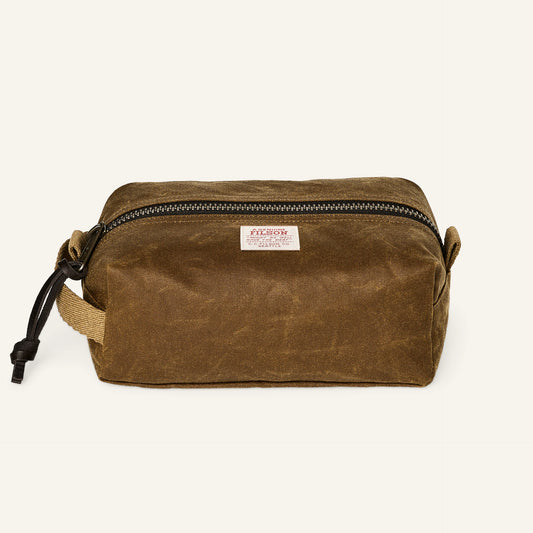 FILSON TIN CLOTH TRAVEL KIT - DARK TAN