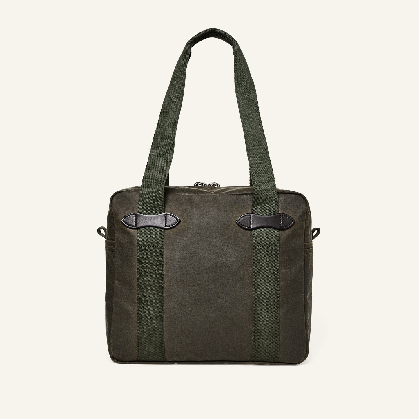 FILSON TIN CLOTH ZIPPER TOTE BAG - OTTER GREEN