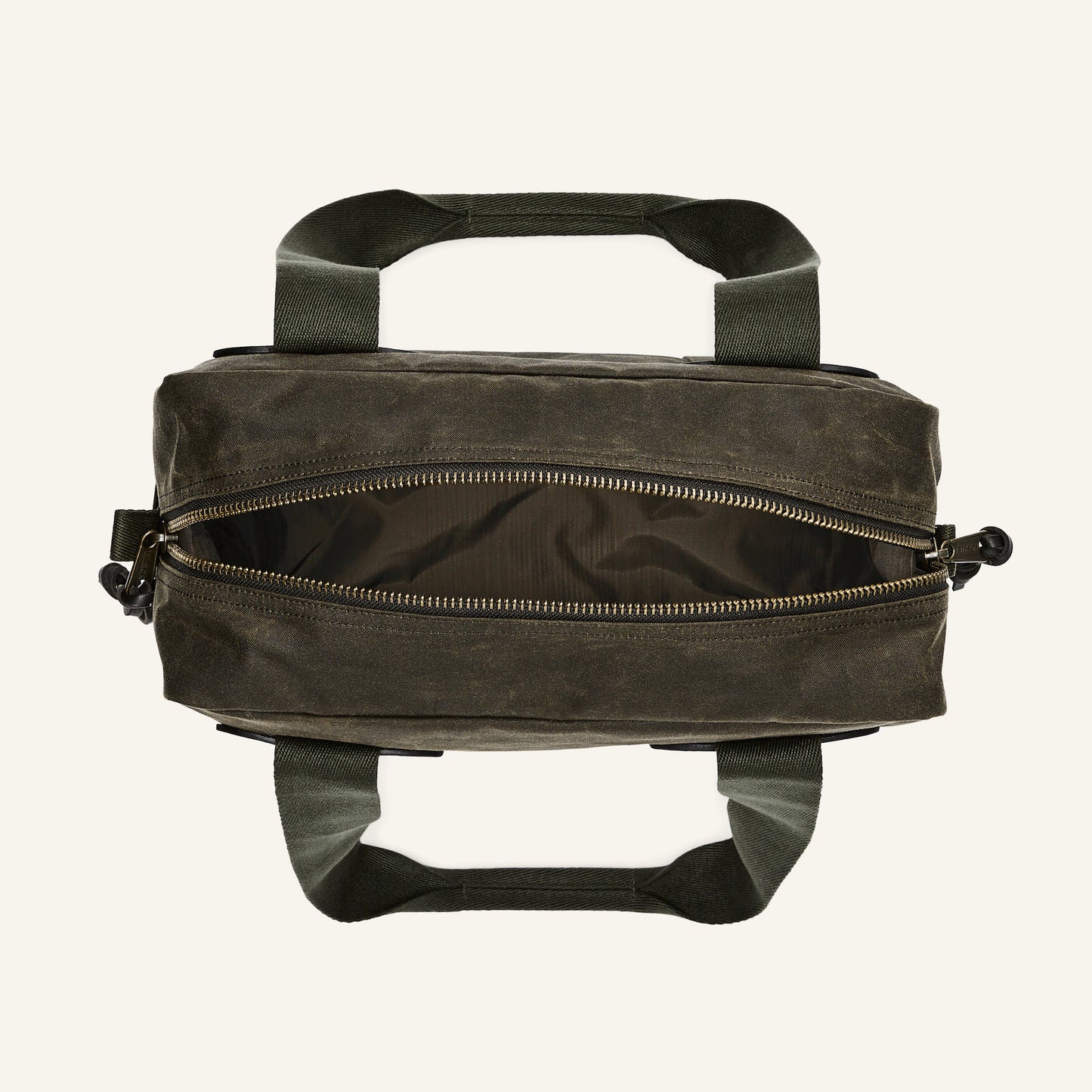 FILSON TIN CLOTH ZIPPER TOTE BAG - OTTER GREEN