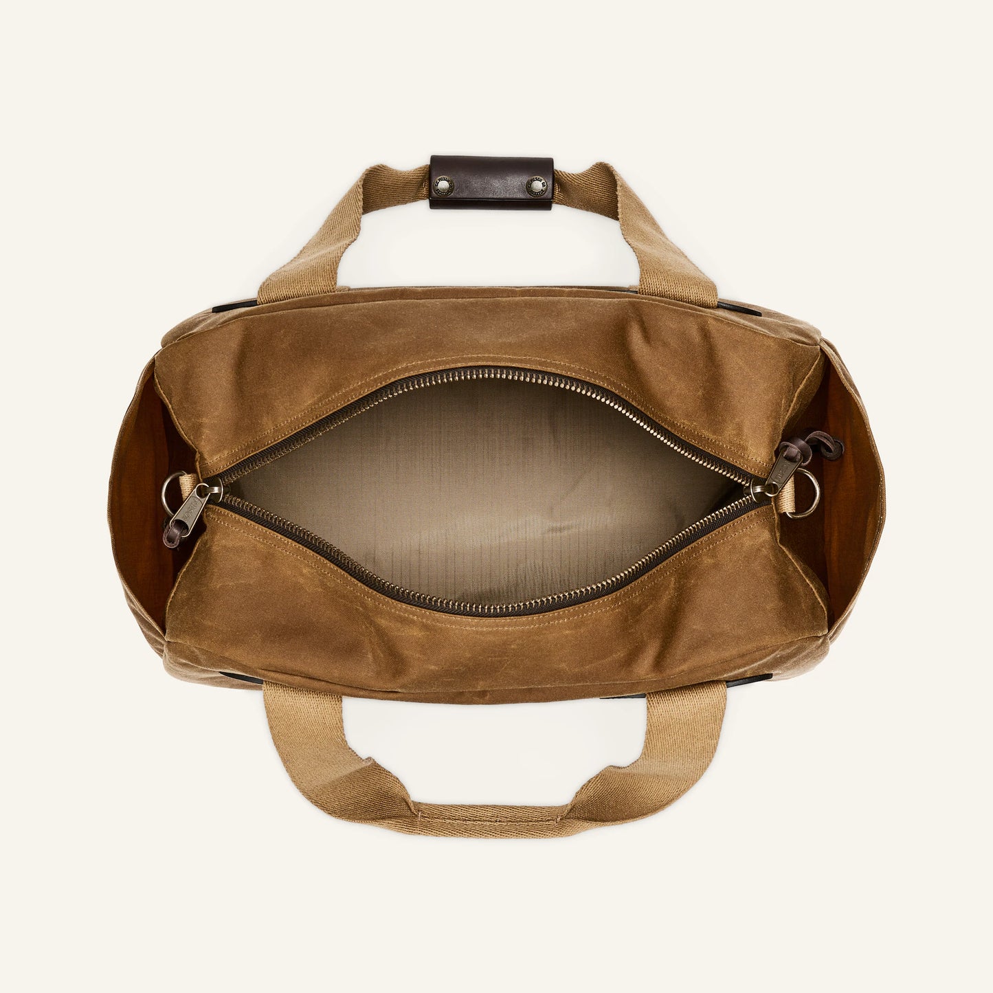 FILSON SMALL TIN CLOTH DUFFLE BAG - DARK TAN