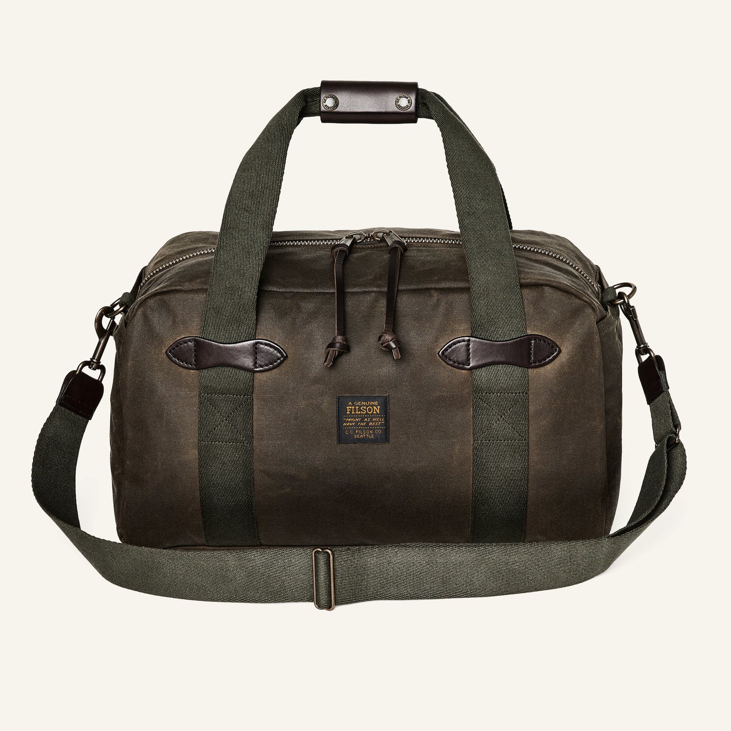 FILSON SMALL TIN CLOTH DUFFLE BAG - OTTER GREEN