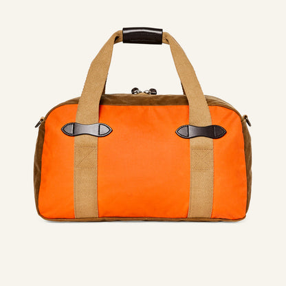 FILSON SMALL TIN CLOTH DUFFLE BAG - DARK TAN / FLAME