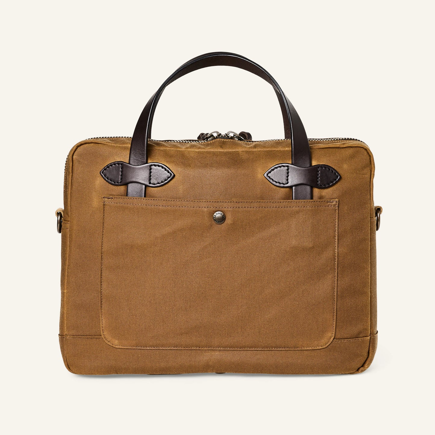 FILSON TIN CLOTH COMPACT BRIEFCASE - DARK TAN