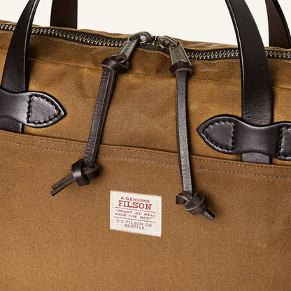 FILSON TIN CLOTH COMPACT BRIEFCASE - DARK TAN