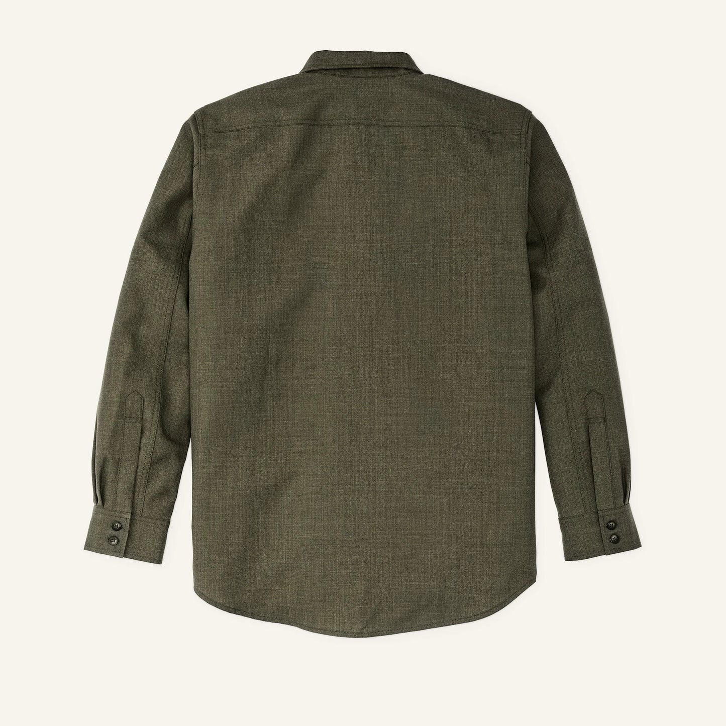 FILSON WORSTED WOOL GUIDE SHIRT - FOREST GREEN HEATHER