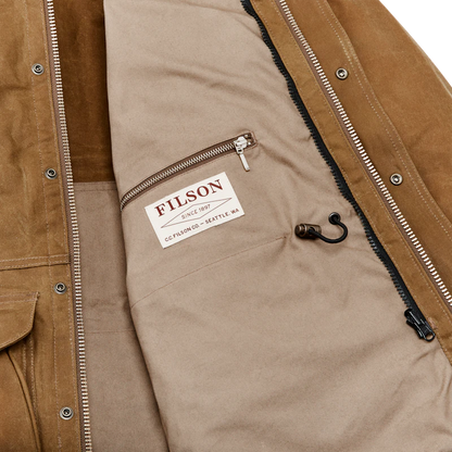 FILSON TIN CLOTH FIELD JACKET IMPORTED - DARK TAN