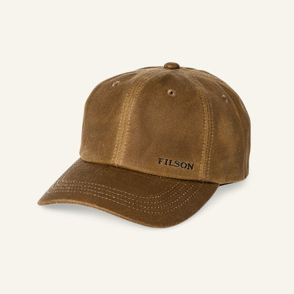 FILSON OIL TIN LOW-PROFILE LOGGER CAP - DARK TAN