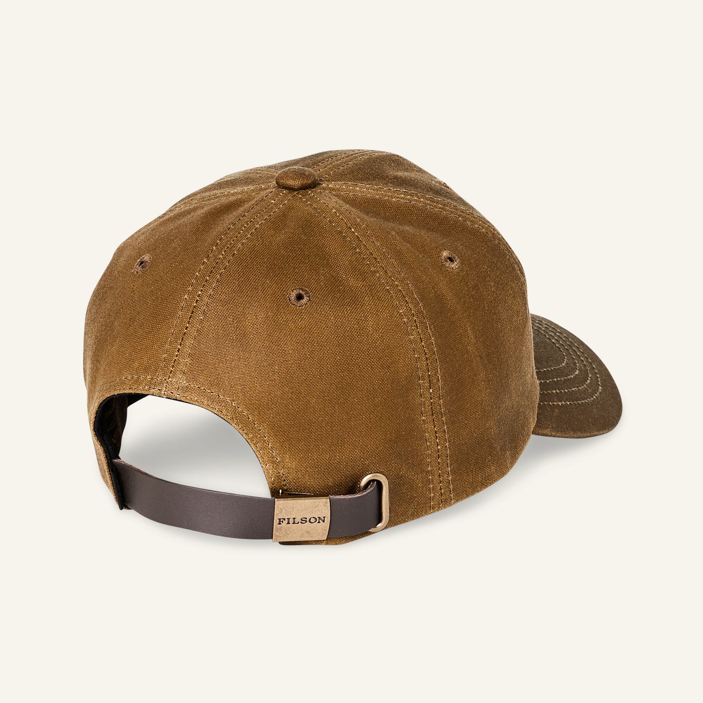 FILSON OIL TIN LOW-PROFILE LOGGER CAP - DARK TAN