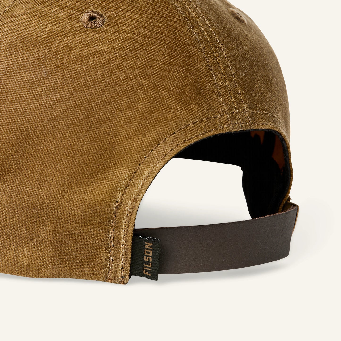 FILSON OIL TIN LOW-PROFILE LOGGER CAP - DARK TAN