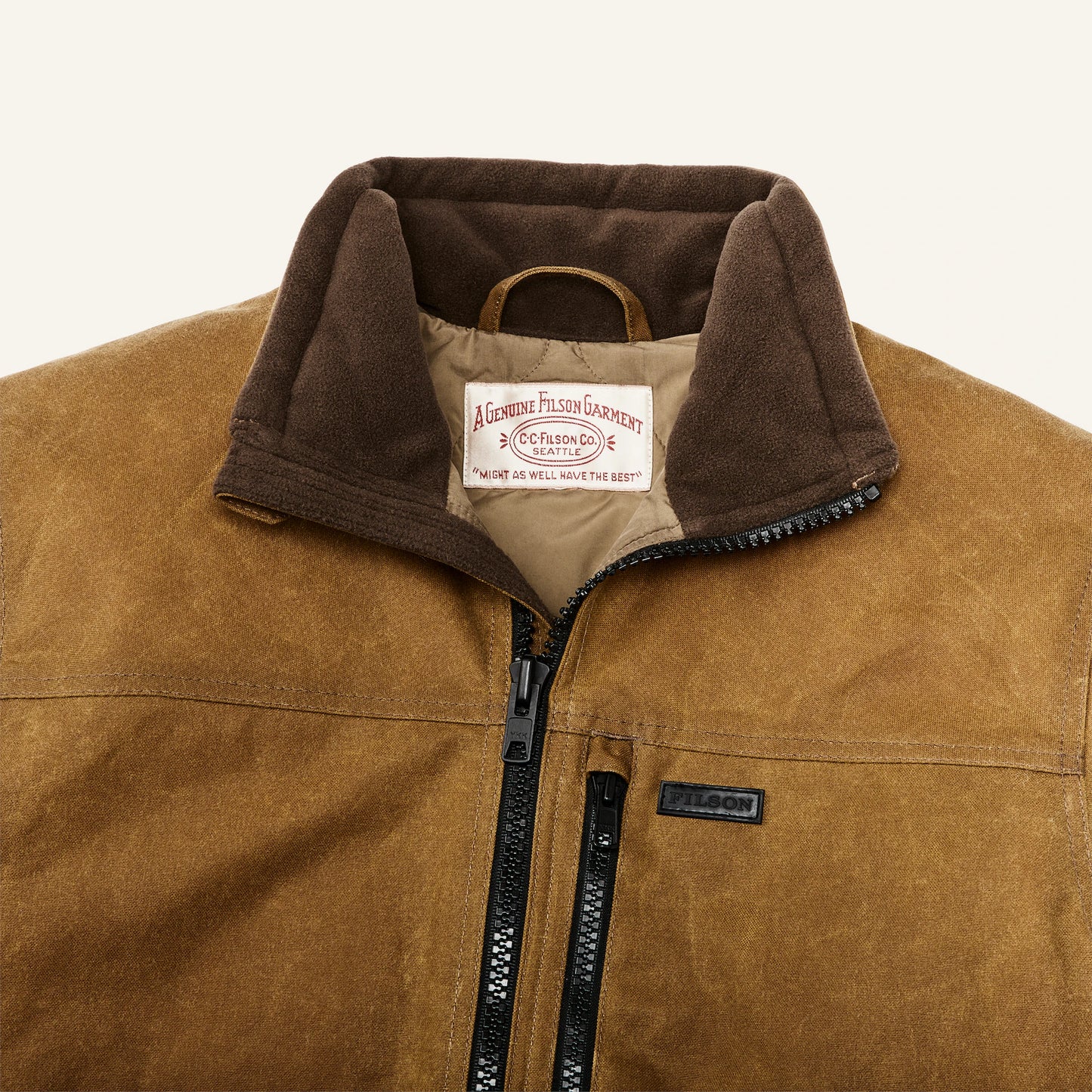 FILSON TIN CLOTH PRIMALOFT® JACKET - DARK TAN