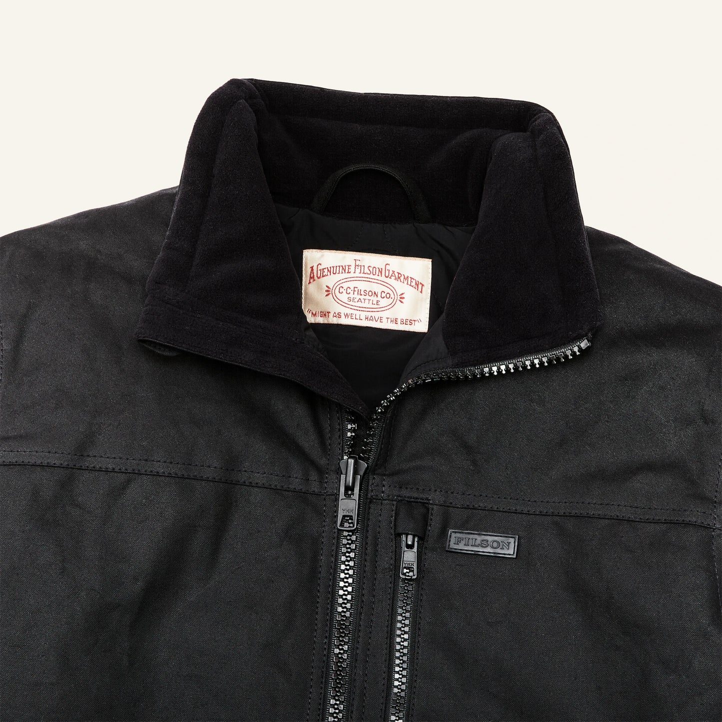 FILSON TIN CLOTH PRIMALOFT® JACKET - BLACK – GaintGaint.com