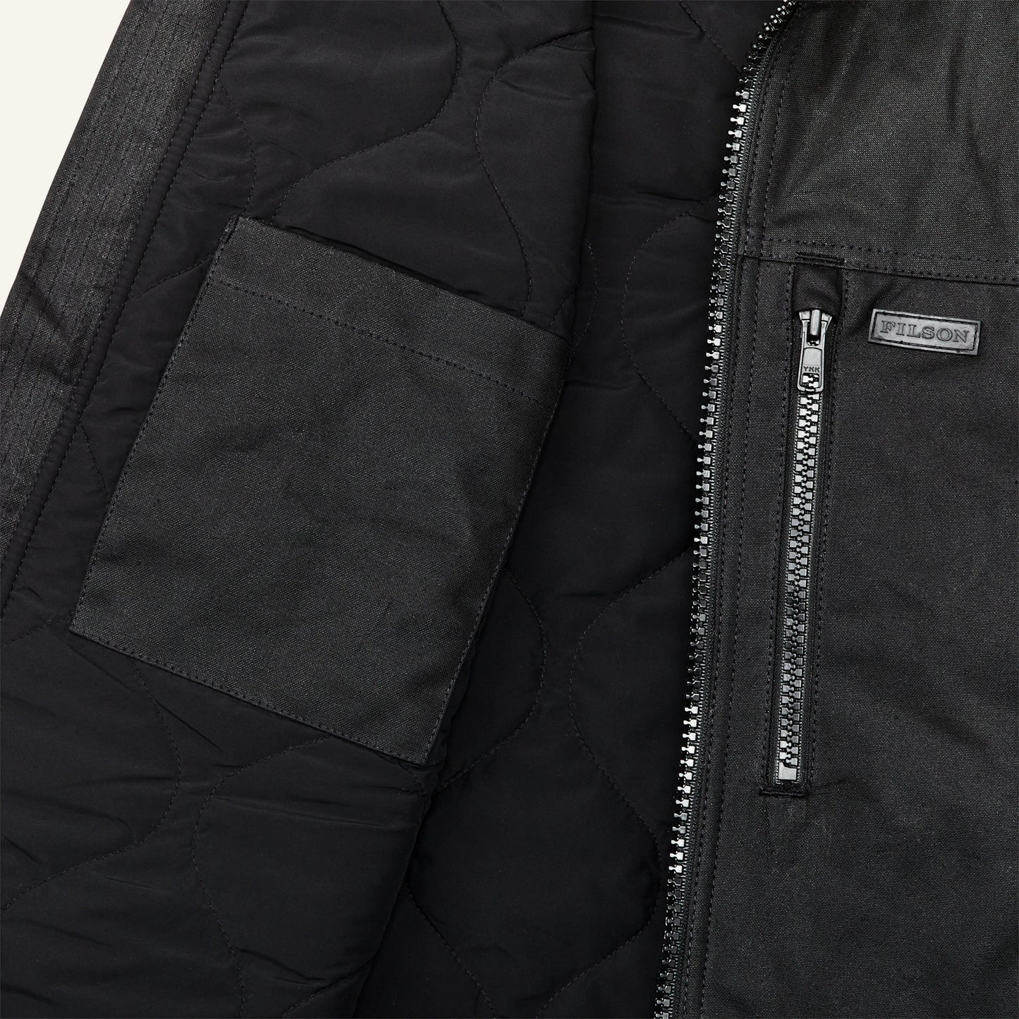 FILSON TIN CLOTH PRIMALOFT® JACKET - BLACK