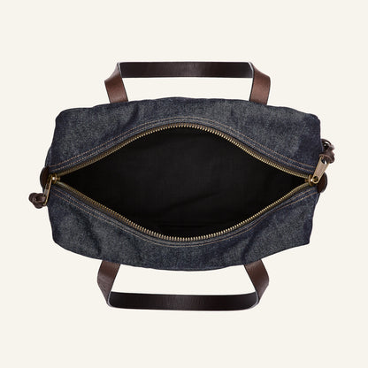 FILSON DENIM ZIPPER TOTE BAG - RAW INDIGO