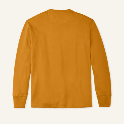 FILSON WAFFLE KNIT HENLEY - BUCKTHORN BROWN