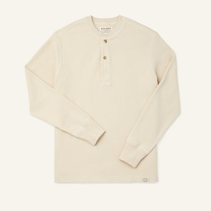 FILSON WAFFLE KNIT HENLEY - SAND