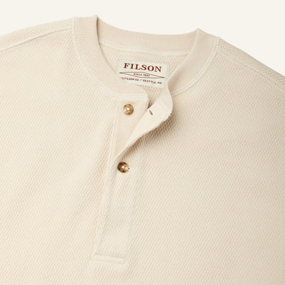 FILSON WAFFLE KNIT HENLEY - SAND