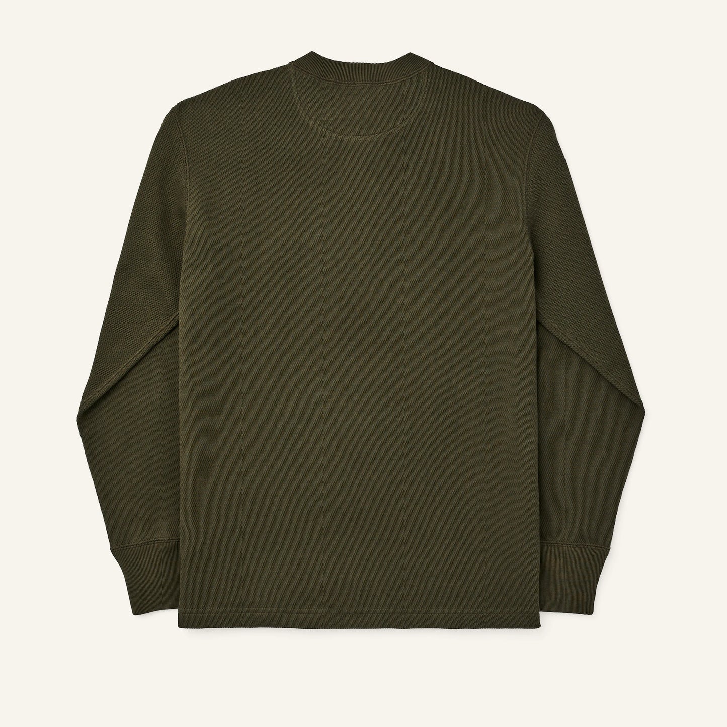 FILSON WAFFLE KNIT HENLEY - MOSSY ROCK