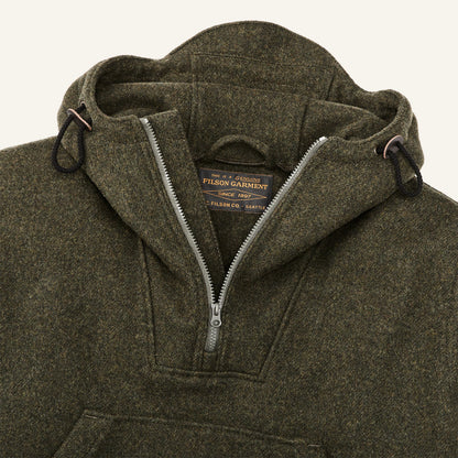 FILSON MACKINAW WOOL ANORAK - FOREST GREEN