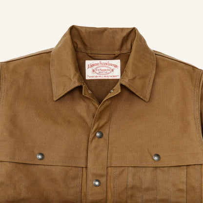 FILSON TIN CLOTH CRUISER JACKET - DARK TAN