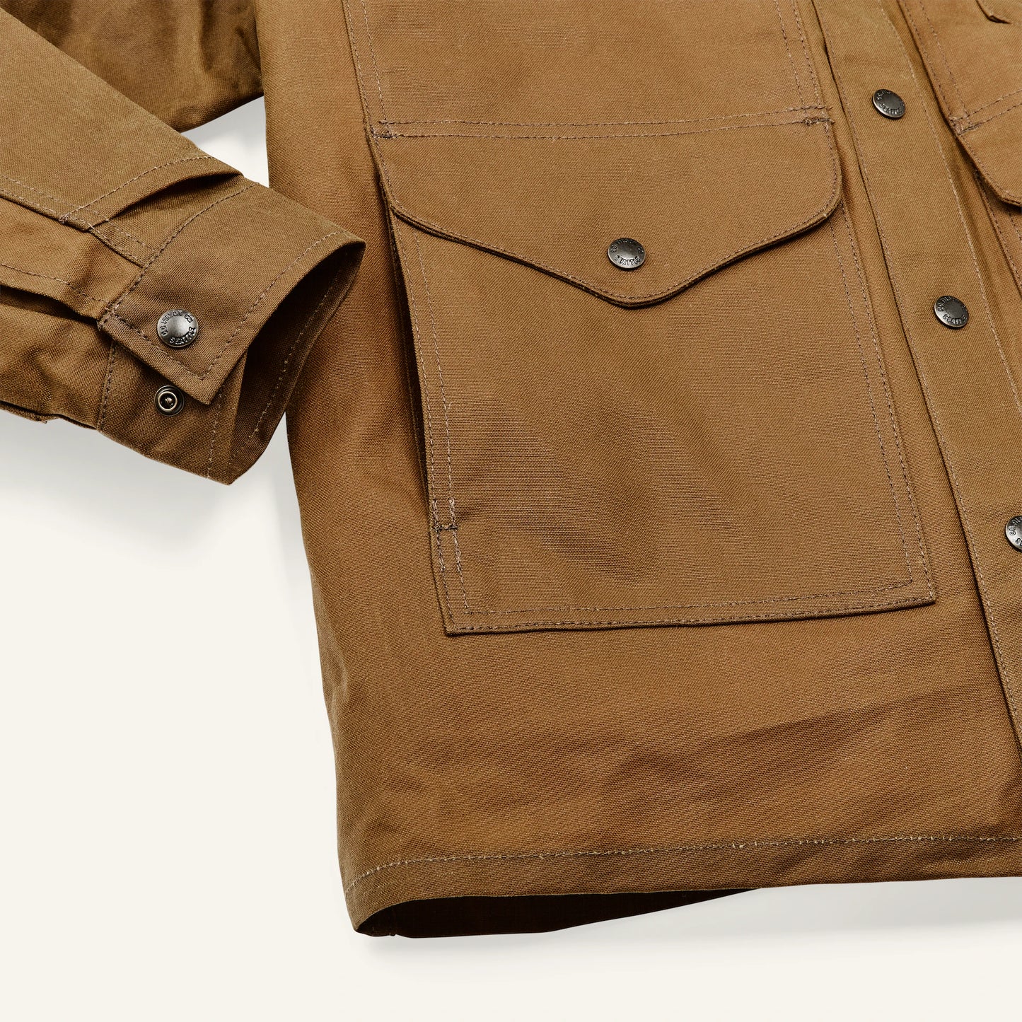 FILSON TIN CLOTH CRUISER JACKET - DARK TAN