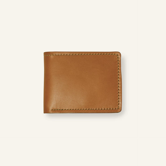 FILSON BRIDLE LEATHER BI-FOLD WALLET - TAN LEATHER