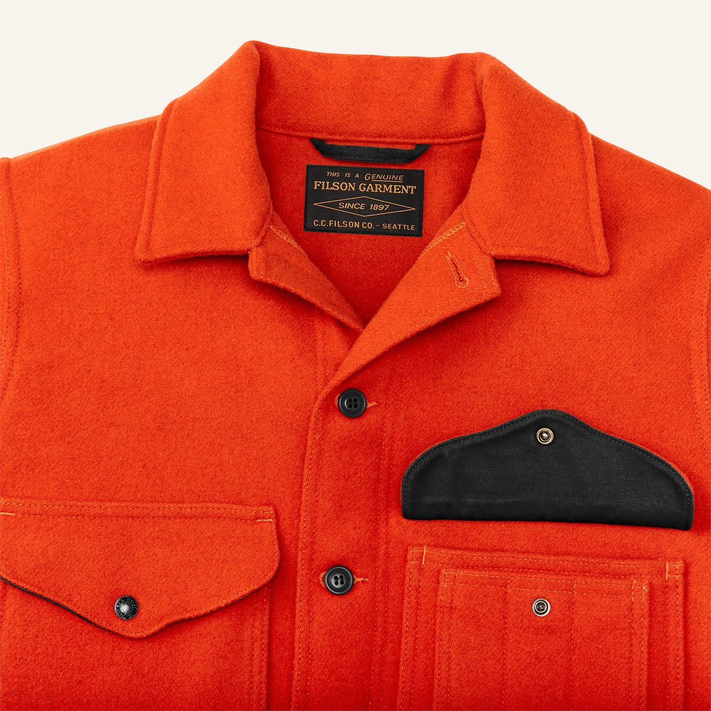 FILSON MACKINAW WOOL CURISER JACKET - FLAME