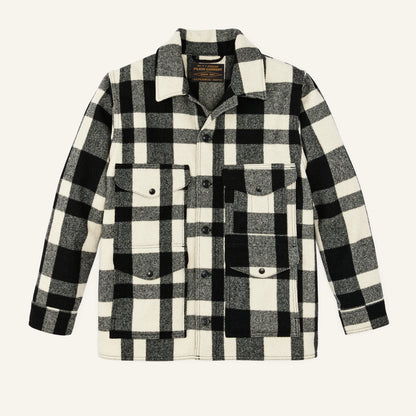 FILSON MACKINAW WOOL CRUISER JACKET - NATURAL/BLACK HERITAGE PLAID