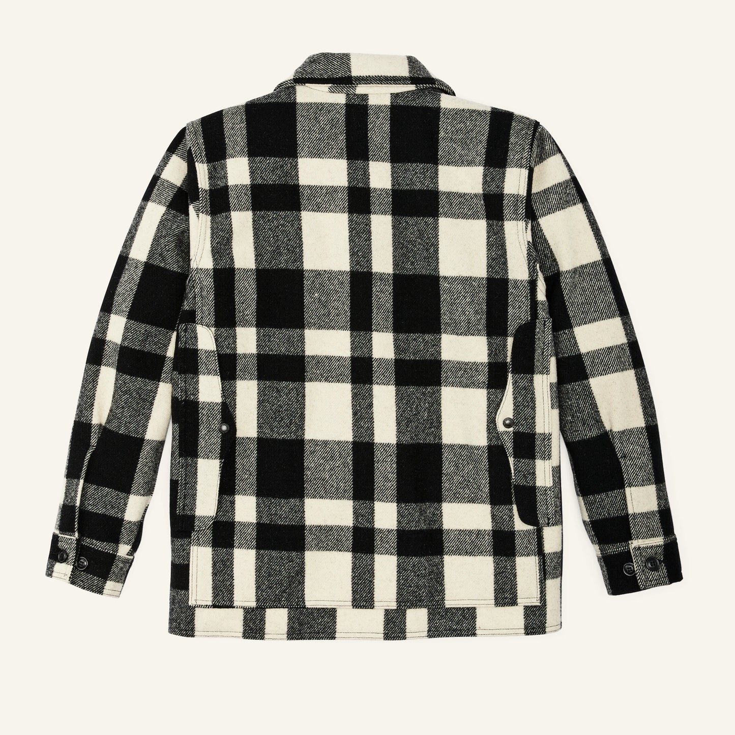 FILSON MACKINAW WOOL CRUISER JACKET - NATURAL/BLACK HERITAGE PLAID