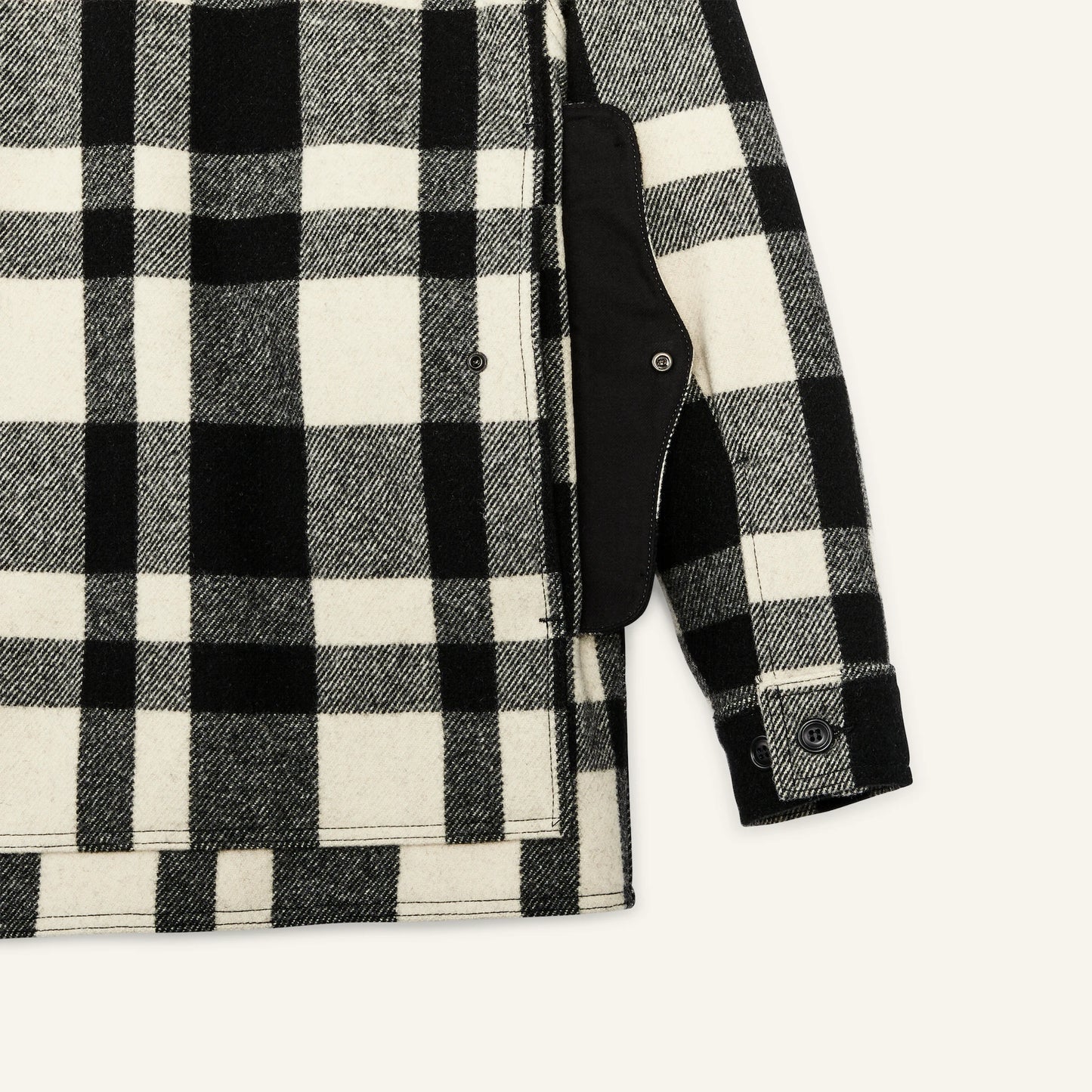 FILSON MACKINAW WOOL CRUISER JACKET - NATURAL/BLACK HERITAGE PLAID