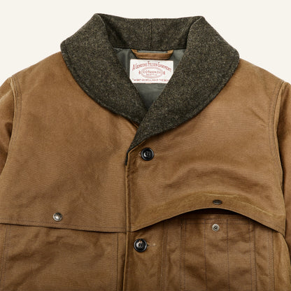 FILSON TIN CLOTH INSULATED PACKER COAT - DARK TAN