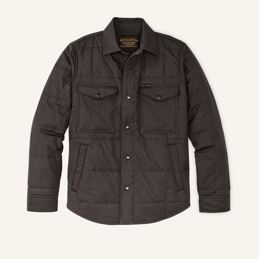 FILSON COVER CLOTH QUILTED JAC-SHIRT - CINDER