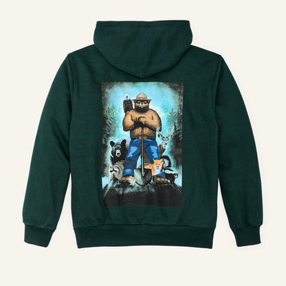 FILSON SMOKEY BEAR PROSPECTOR GRAPHIC HOODIE - PONDEROSA PINE