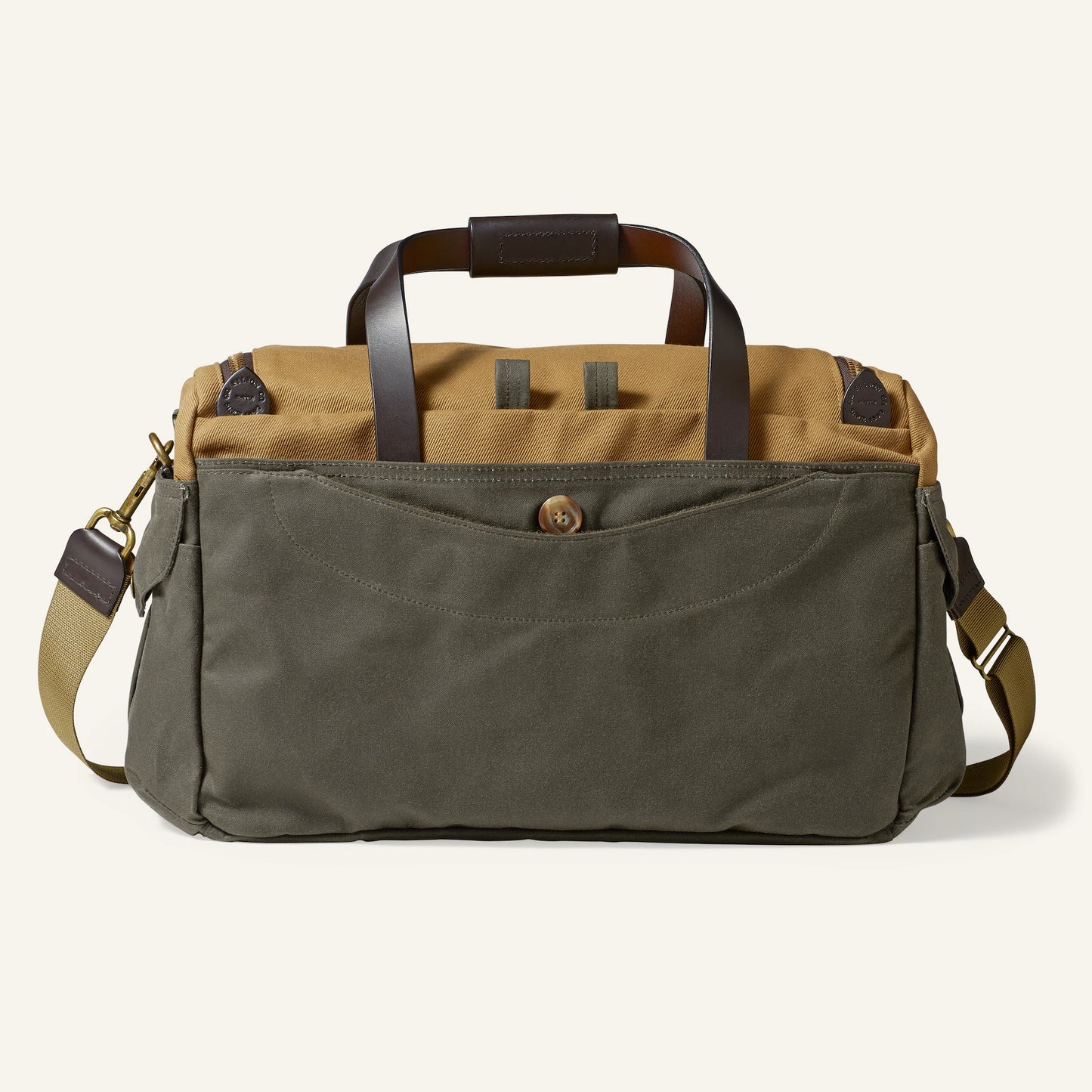 FILSON HERITAGE SPORTSMAN BAG - TAN/OTTER GREEN