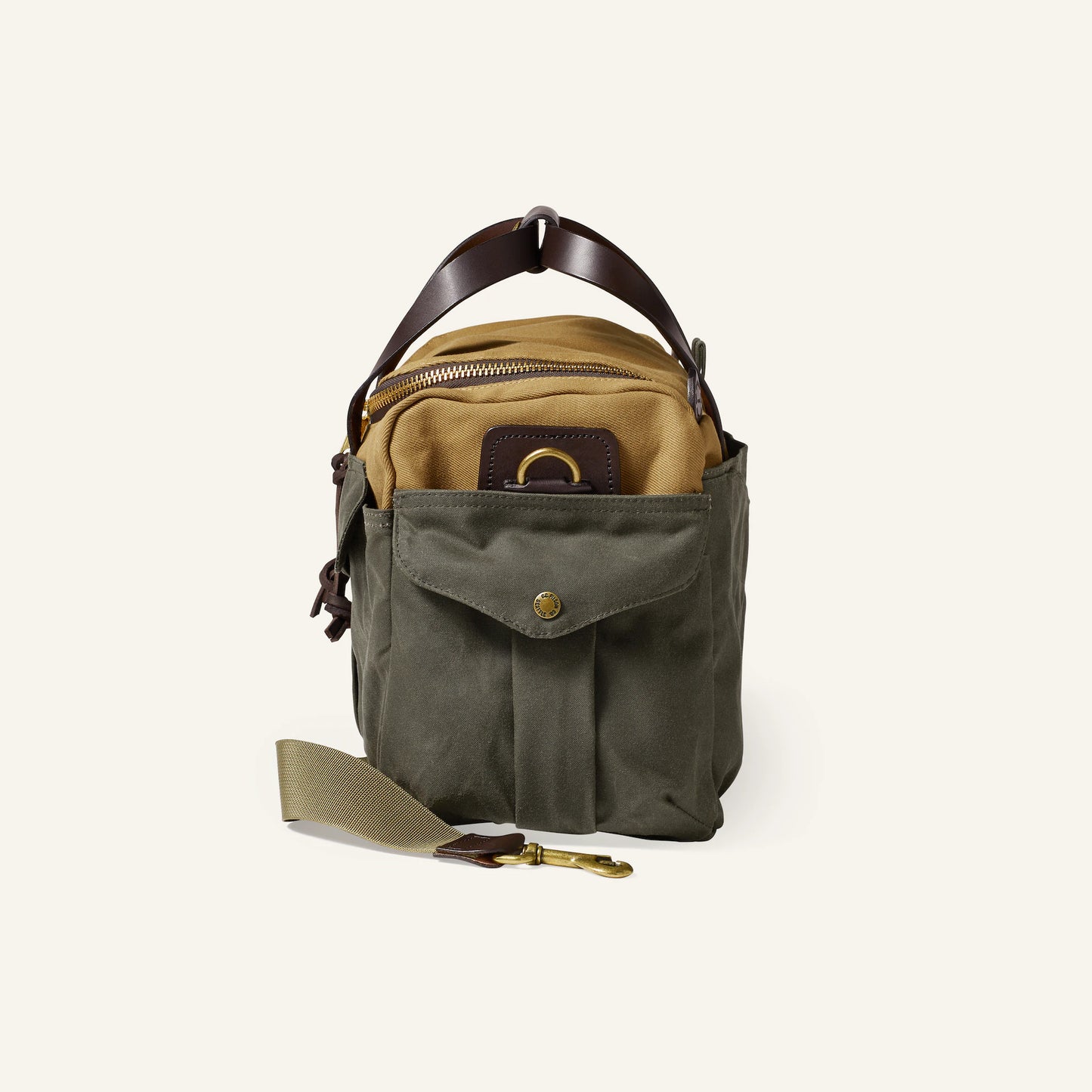 FILSON HERITAGE SPORTSMAN BAG - TAN/OTTER GREEN