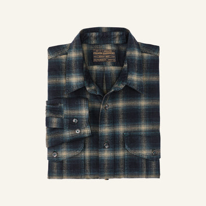 FILSON ALASKAN GUIDE SHIRT - NAVY PINE BRONZE PLAID