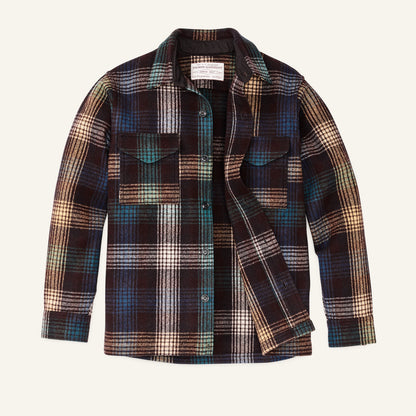 FILSON MACKINAW WOOL JAC-SHIRT - BLACK COFFEE