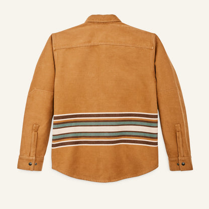 FILSON BEARTOOTH CAMP JACKET - GOLDEN BROWN MULTI STRIPE