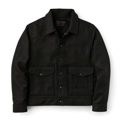 FILSON MACKINAW WOOL WORK JACKET - Peat Black