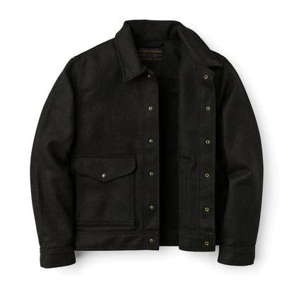 FILSON MACKINAW WOOL WORK JACKET - Peat Black