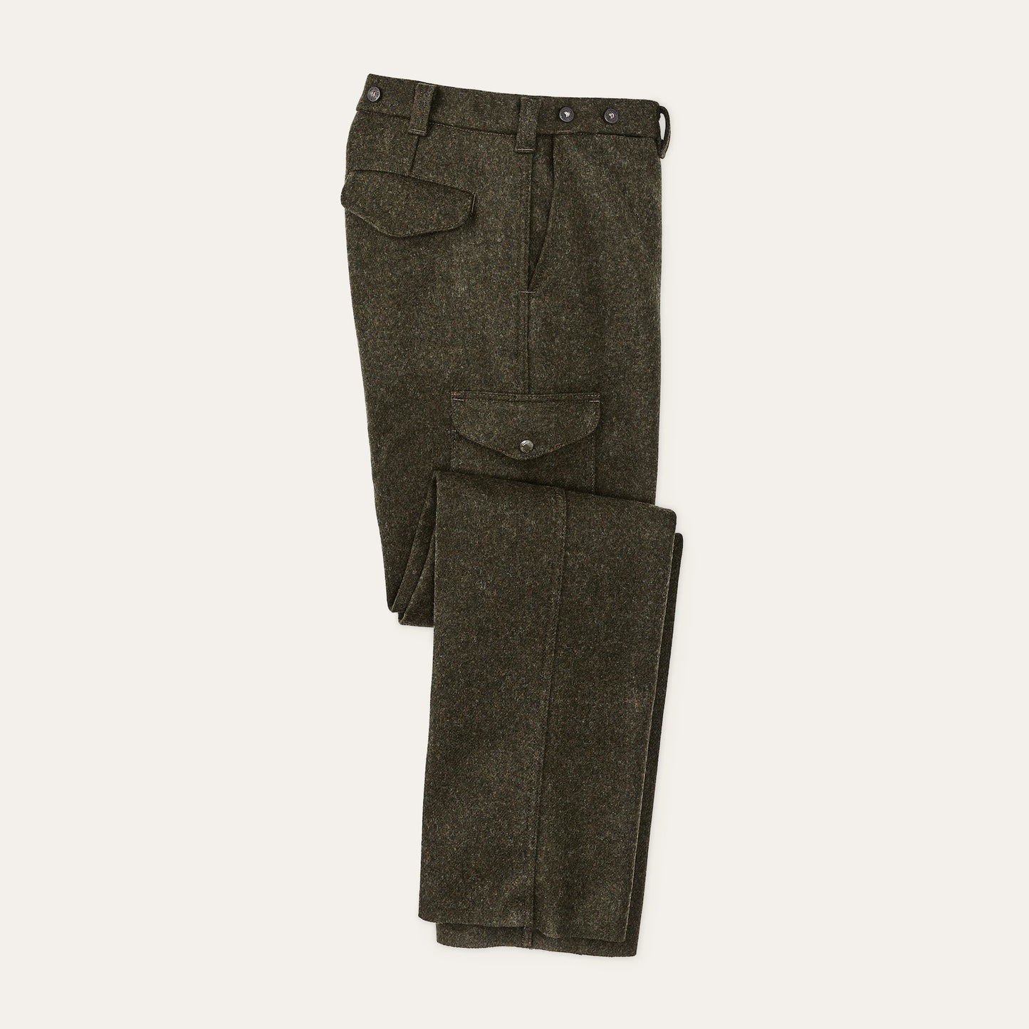 FILSON MACKINAW WOOL FIELD PANTS - Forest Green