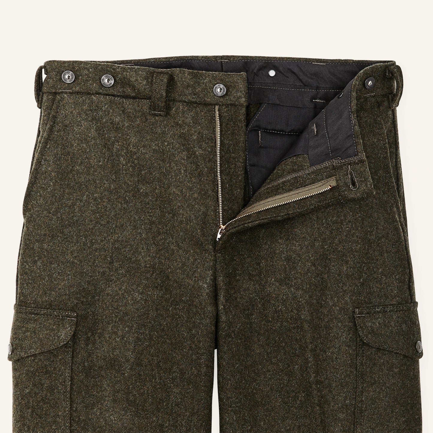 FILSON MACKINAW WOOL FIELD PANTS - Forest Green