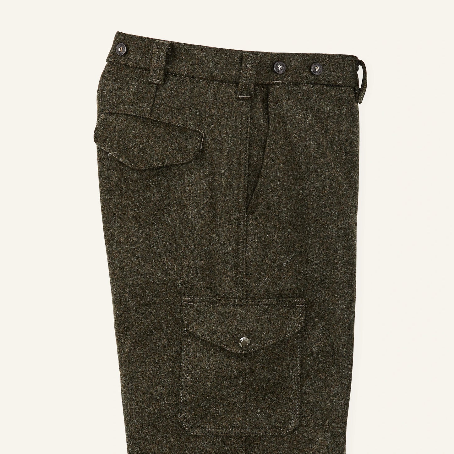 FILSON MACKINAW WOOL FIELD PANTS - Forest Green