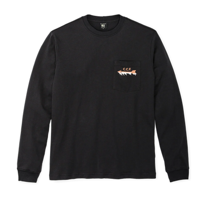 FILSON LONG SLEEVE PIONEER T-SHIRT - BLACK