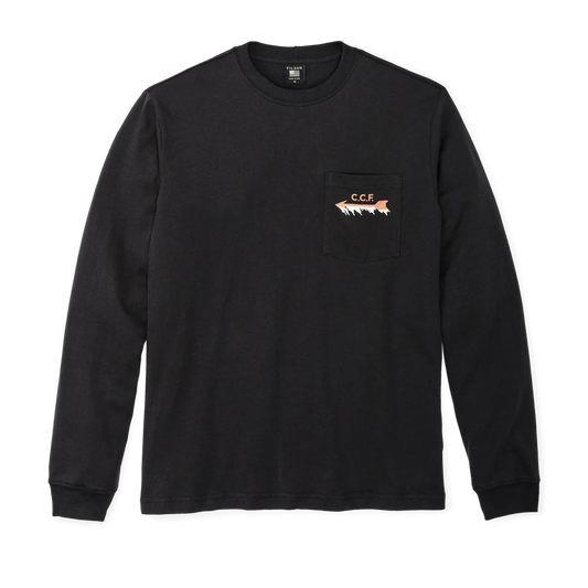 FILSON LONG SLEEVE PIONEER T-SHIRT - BLACK