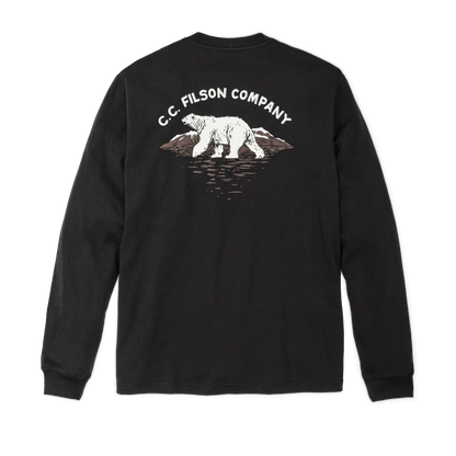 FILSON LONG SLEEVE PIONEER T-SHIRT - BLACK