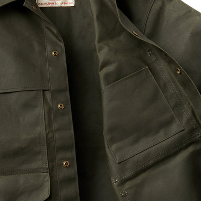 FILSON TIN CLOTH CRUISER JACKET - OTTER GREEN