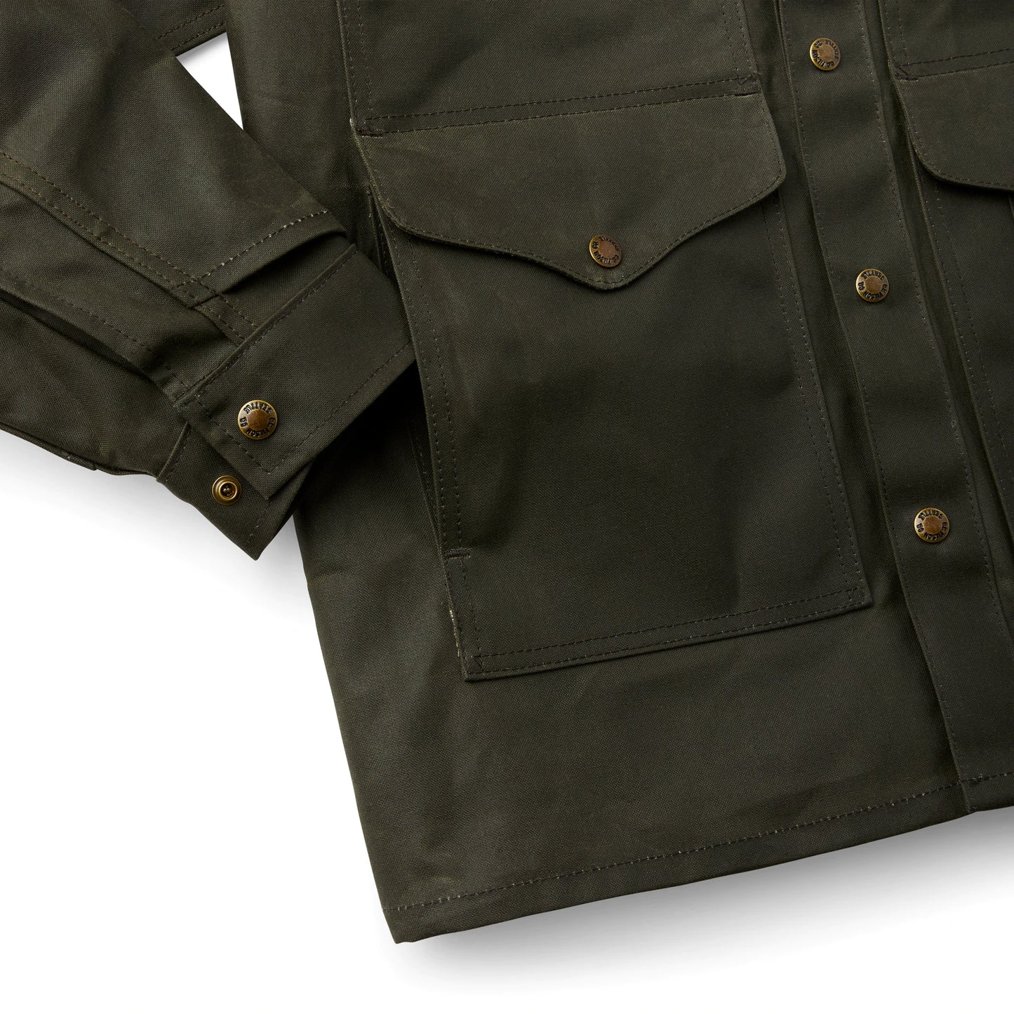 FILSON TIN CLOTH CRUISER JACKET - OTTER GREEN